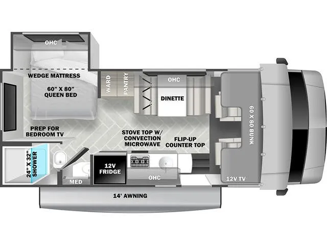 Forest River Sunseeker LE 2250SLE floor plan
