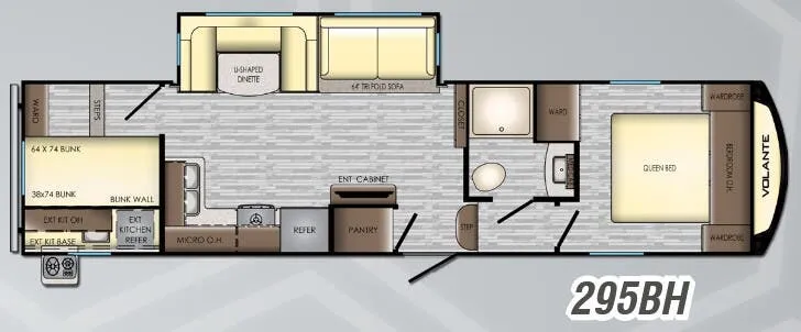 CrossRoads Volante 295BH floor plan