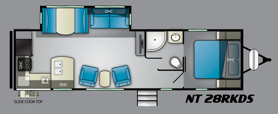 Heartland North Trail 28RKDS floor plan