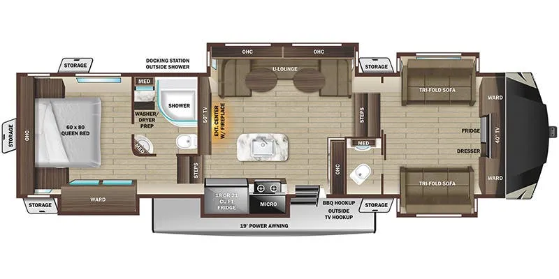 2021 Highland Ridge Open Range 376FBH - Floor plan