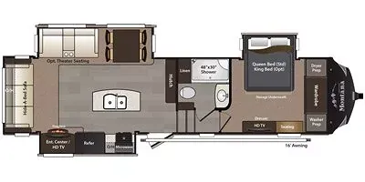 2017 Keystone Montana High Country 305RL - Floor plan