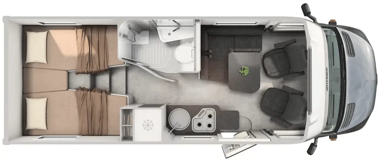 Hymer ML-T Xperience 580 floor plan