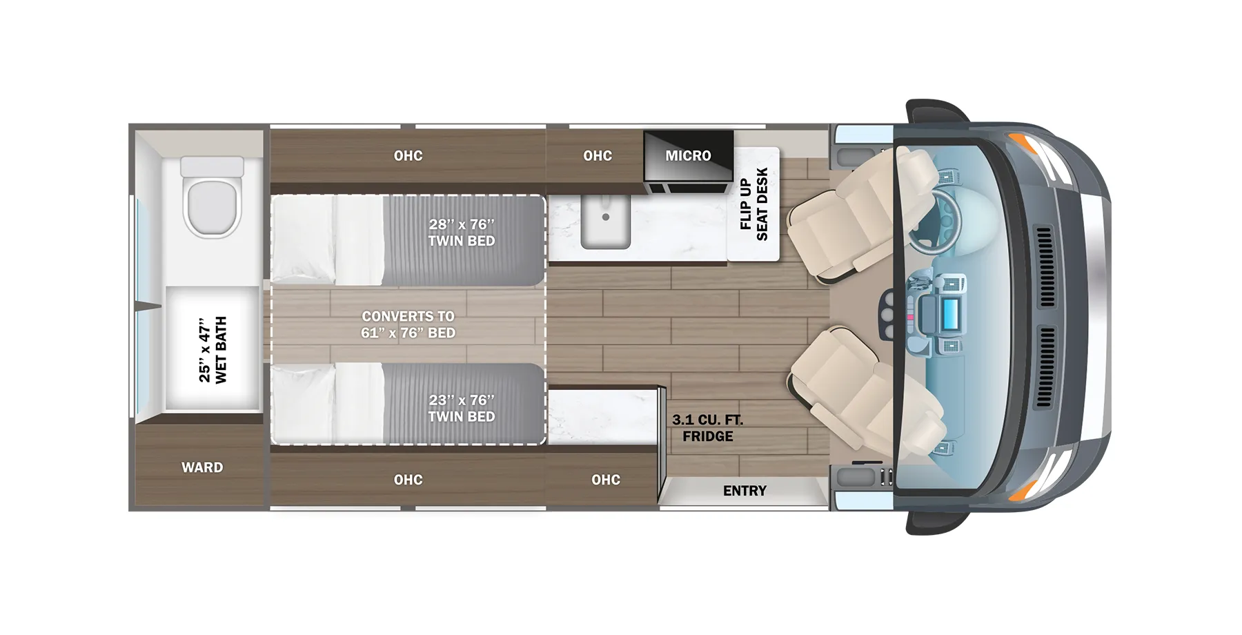 Jayco Solstice 21T floor plan
