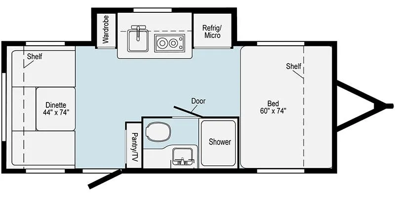 Winnebago Hike H171DB floor plan