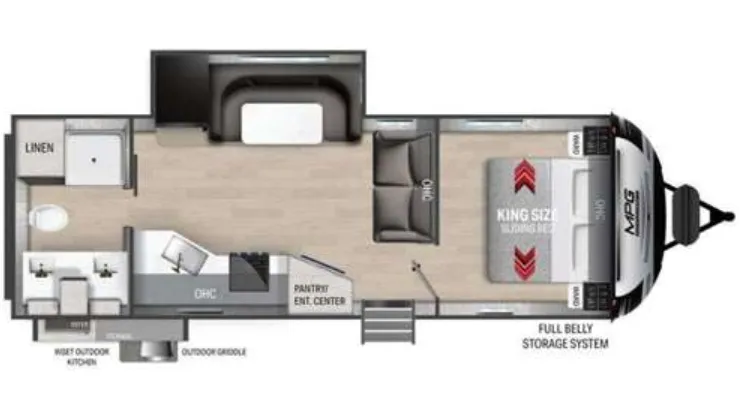 Cruiser RV MPG 2550RB floor plan