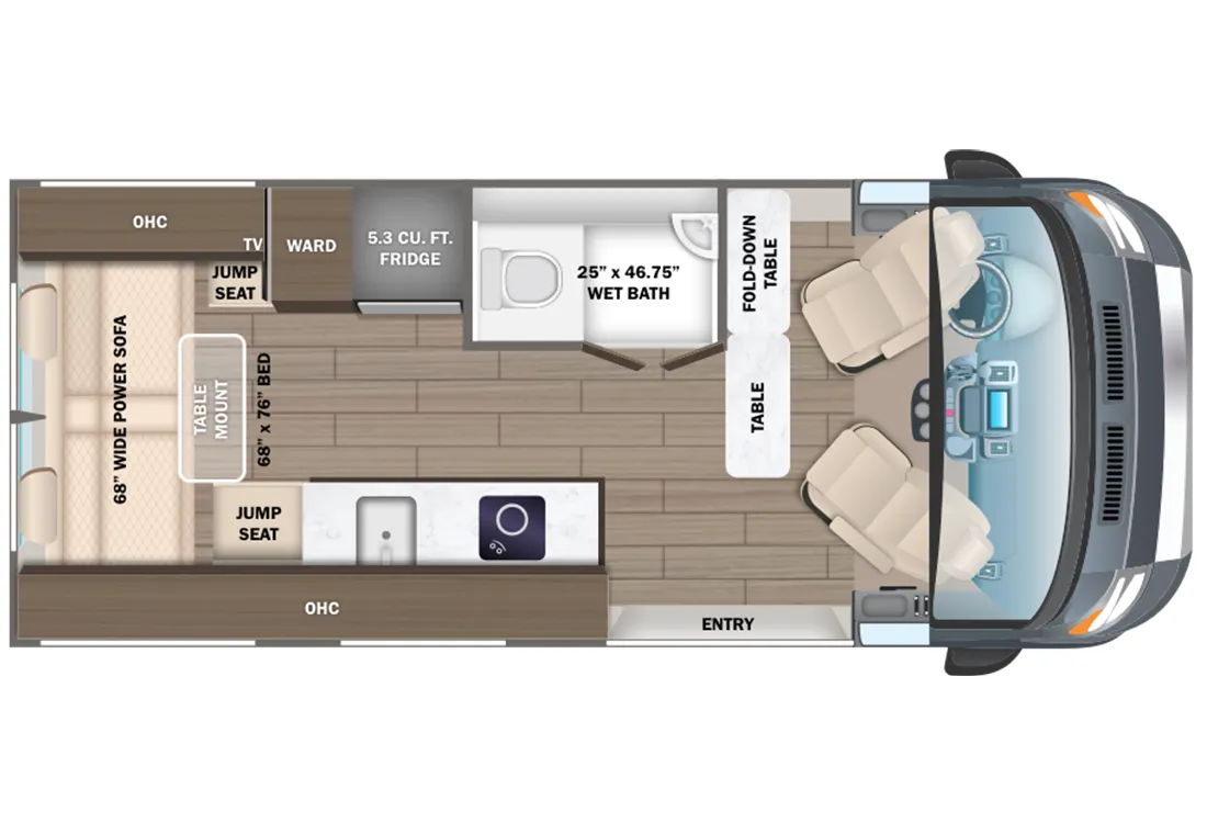 2024 Entegra Coach Expanse 21B - Floor plan