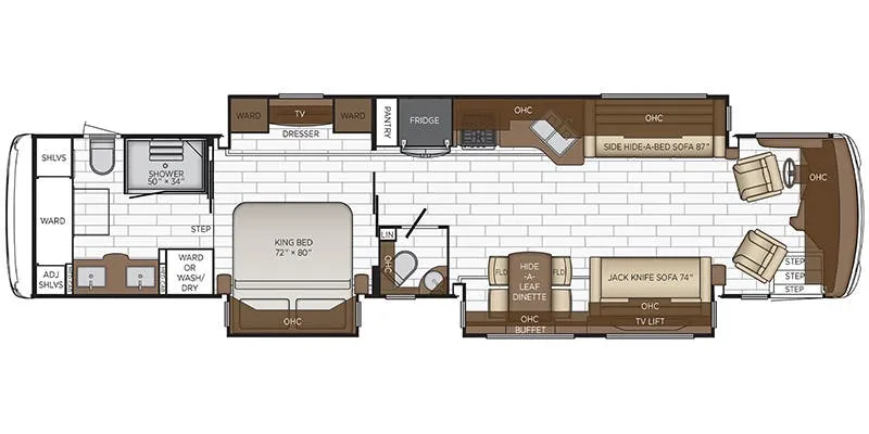 Newmar Dutch Star 4363 floor plan