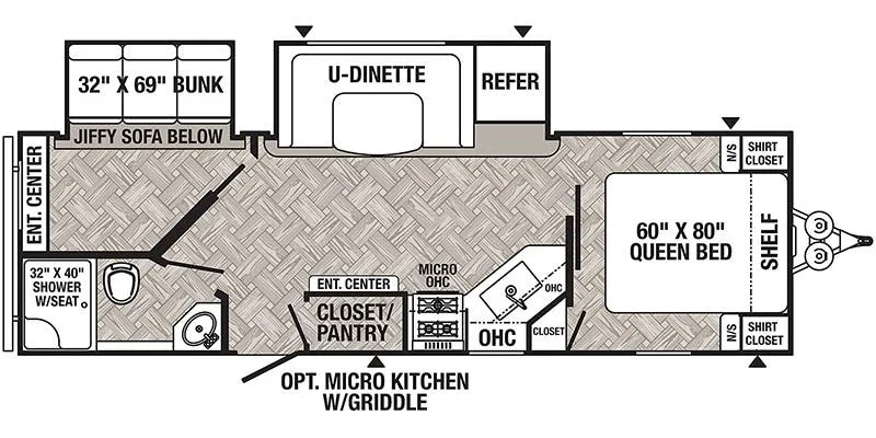 Palomino Puma 25BHFQ floor plan