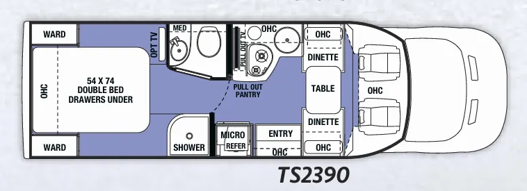 Forest River Sunseeker TS TS2390 floor plan