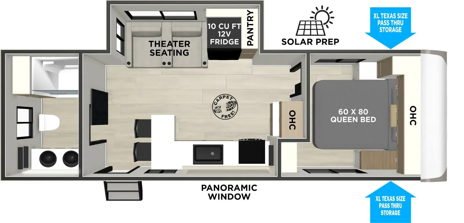 2026 Forest River Salem Hemisphere Hyper-Lyte 24RBHL - Floor plan