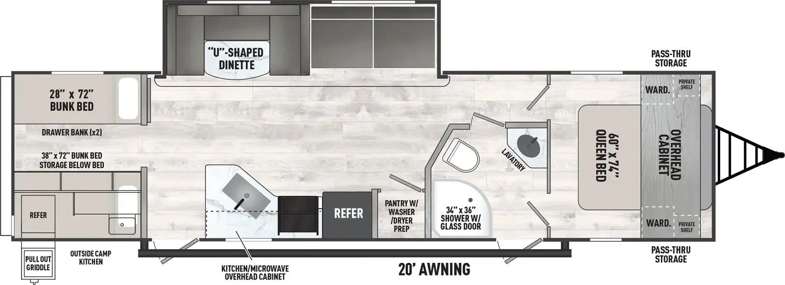 Coachmen Clipper 292TB floor plan