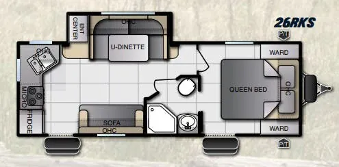 Pacific Coachworks Tango Xtralite 26RKS floor plan