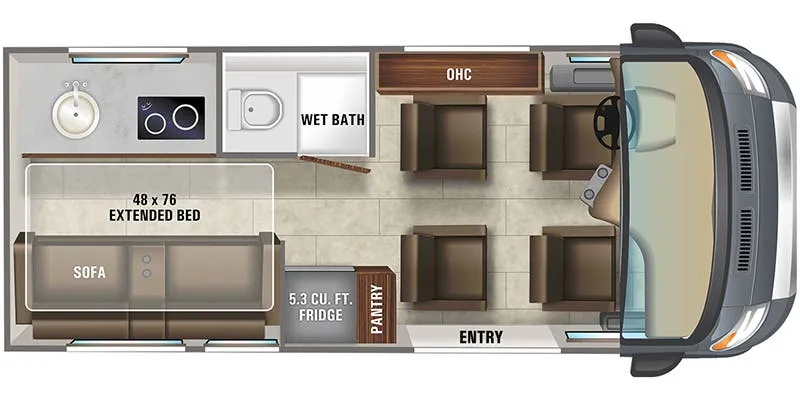 Jayco Swift 20A floor plan
