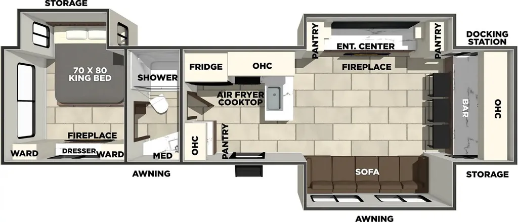 2026 Prime Time LaCrosse 3450FB floor plan