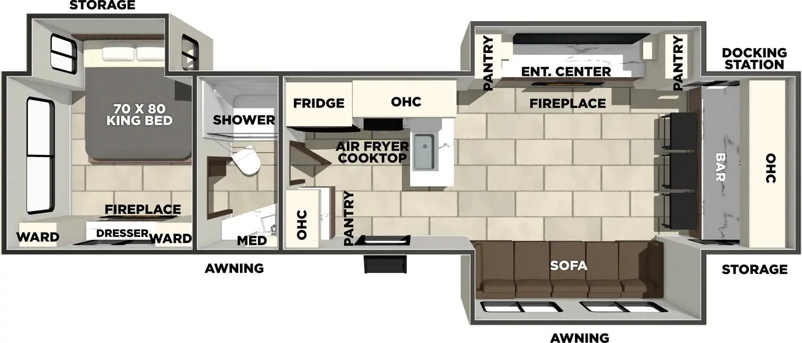 Prime Time LaCrosse 3450FB floor plan