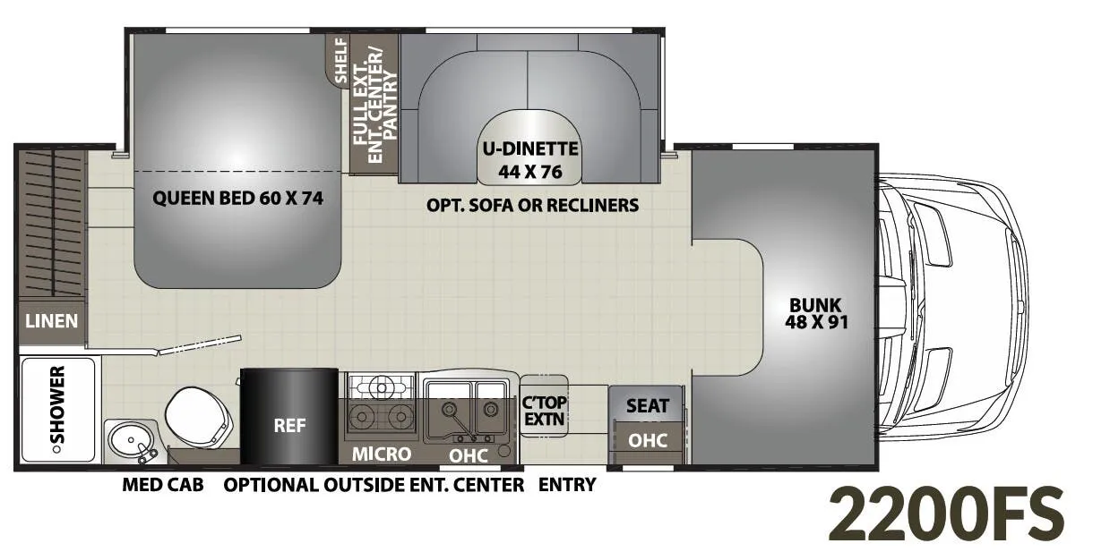 2019 Coachmen Prism 2200FS - Floor plan