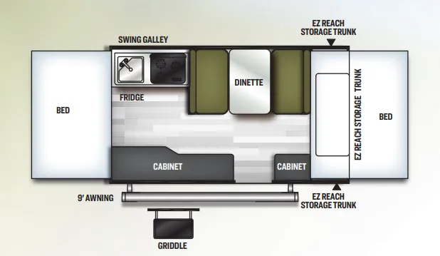 Forest River Flagstaff MAC 206M floor plan