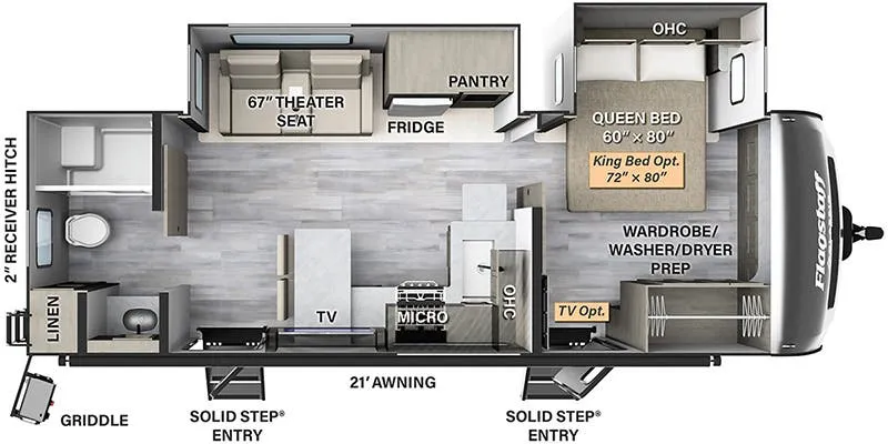 2023 Forest River Flagstaff Classic 826RBS - Floor plan