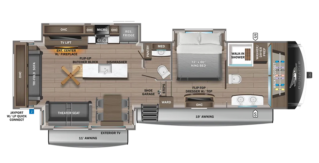 2024 Jayco Pinnacle 36FBTS floor plan