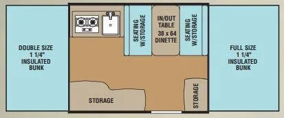 Coachmen Clipper Sport 106 floor plan