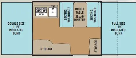 Coachmen Clipper Sport 106 ST floor plan