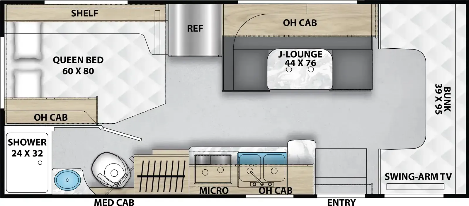 2027 Coachmen Cross Trail 22XG - Floor plan