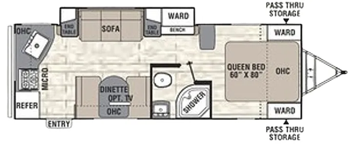 Coachmen Freedom Express Ultra Lite 246RKS floor plan