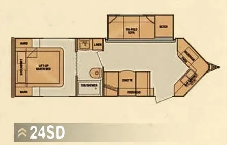 Cruiser RV ViewFinder Signature 24SD floor plan