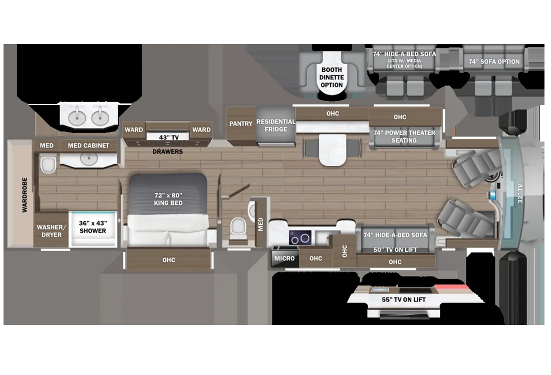 2025 Entegra Coach Anthem 44V - Floor plan