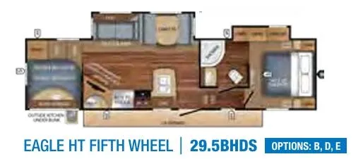 Jayco Eagle HT 29.5BHDS floor plan