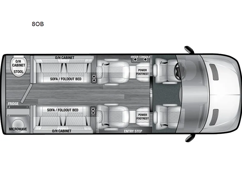 2025 OGV Luxury Coach V-Cruise 8OB — Floor plan
