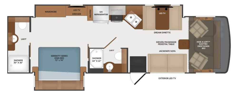 Fleetwood Flair 32S floor plan