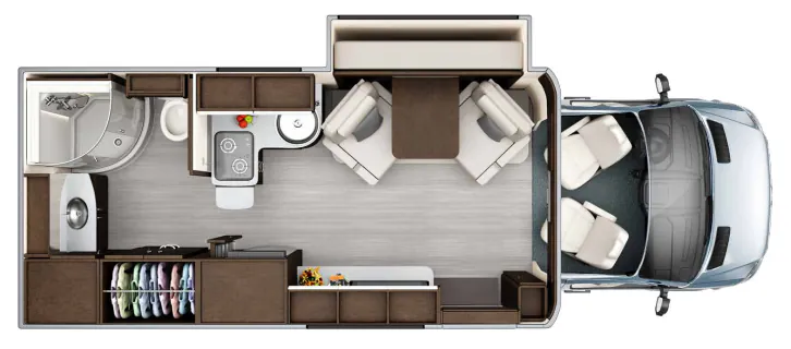 Leisure Travel Unity U24MB floor plan