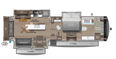 2026 Jayco Pinnacle 36FBTS - Floor plan