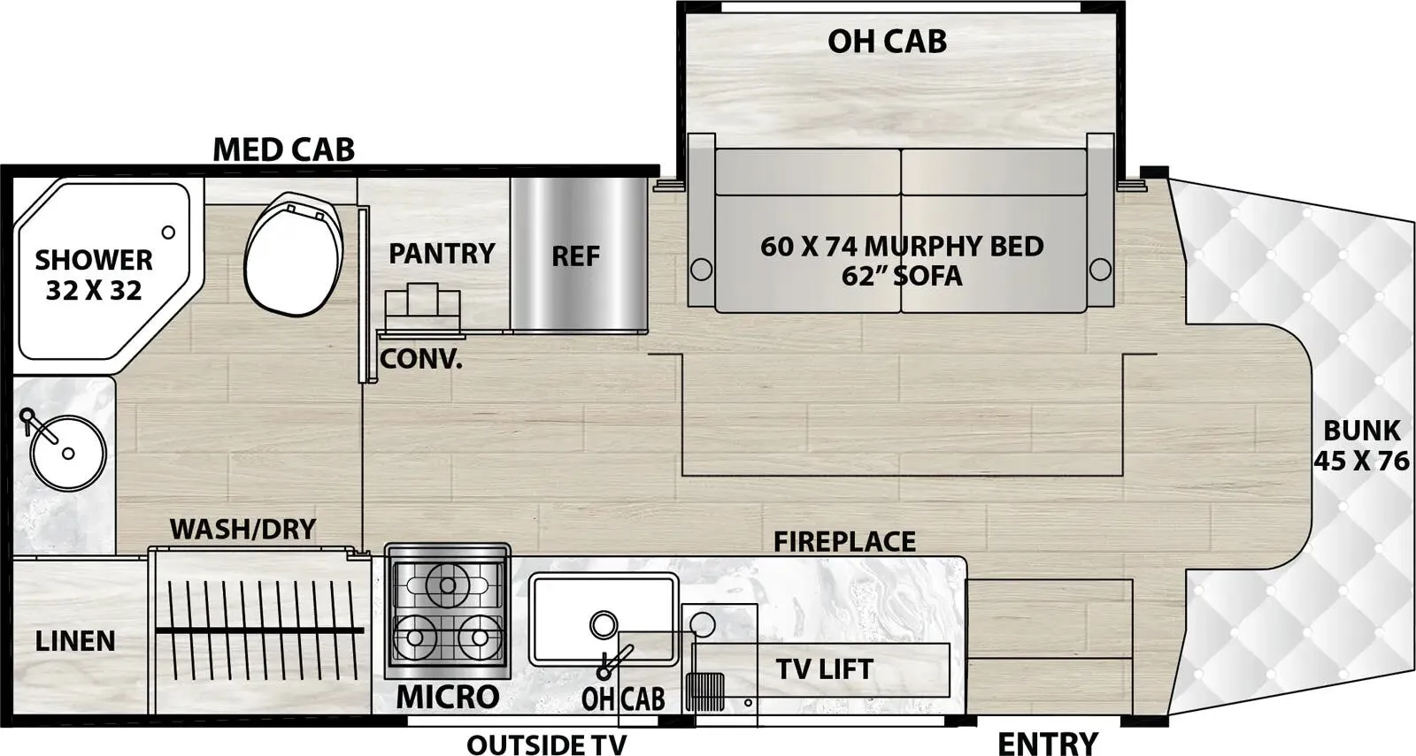 Coachmen Prism Select 24MB floor plan