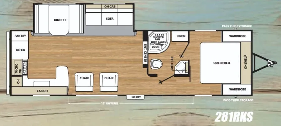 Coachmen Catalina SBX 281RKS floor plan