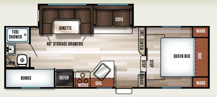 Forest River Cherokee 235B floor plan