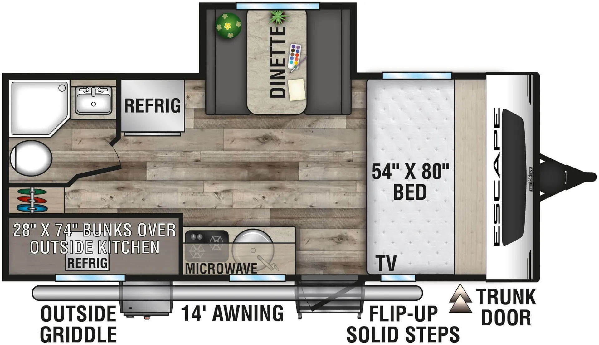 K-Z Escape E191BHK floor plan