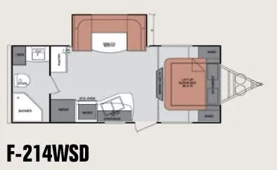 Cruiser RV Fun Finder 214WSD floor plan