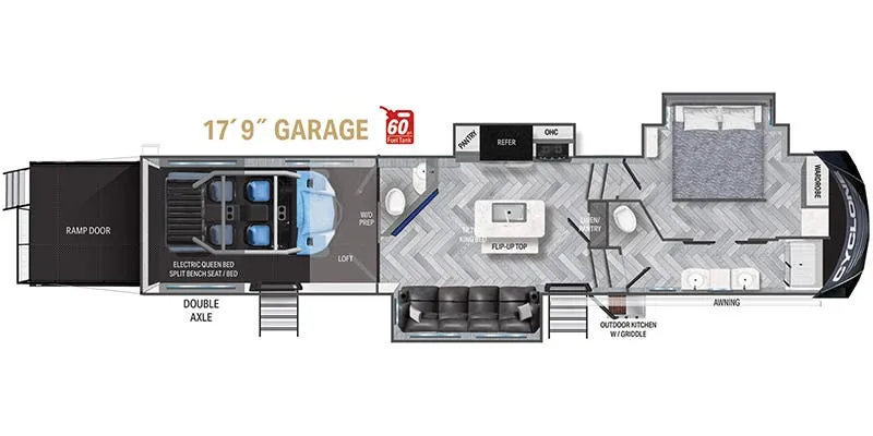 Heartland Cyclone CY 4118 floor plan