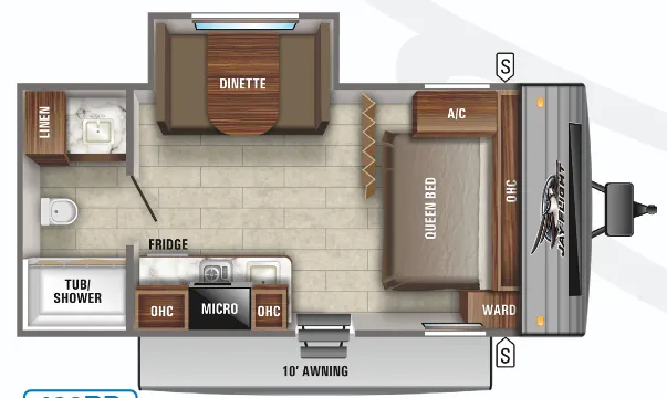 Jayco Jay Flight SLX 7 183RB floor plan
