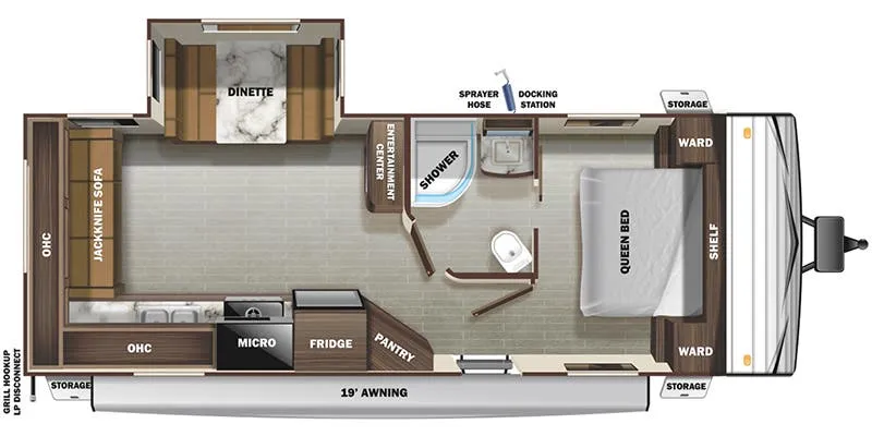 Starcraft Autumn Ridge 23RLS floor plan