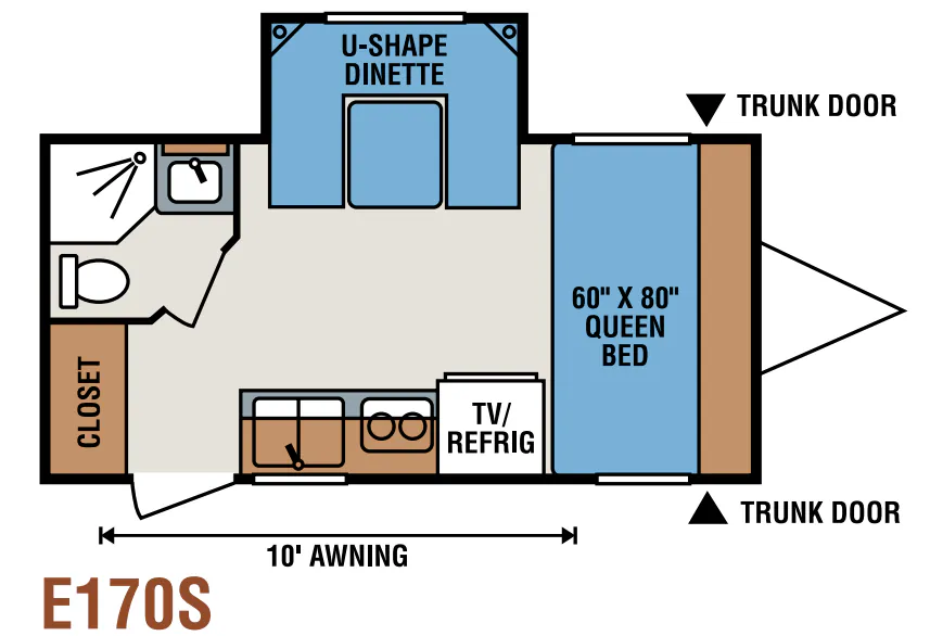 K-Z Spree Escape E170S floor plan
