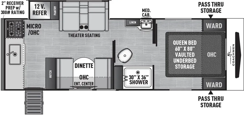 2026 Coachmen Freedom Express 245RKS floor plan