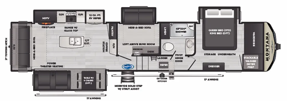 Keystone Montana High Country 385BR floor plan