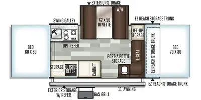 2011 Forest River Rockwood Premier 2317G floor plan