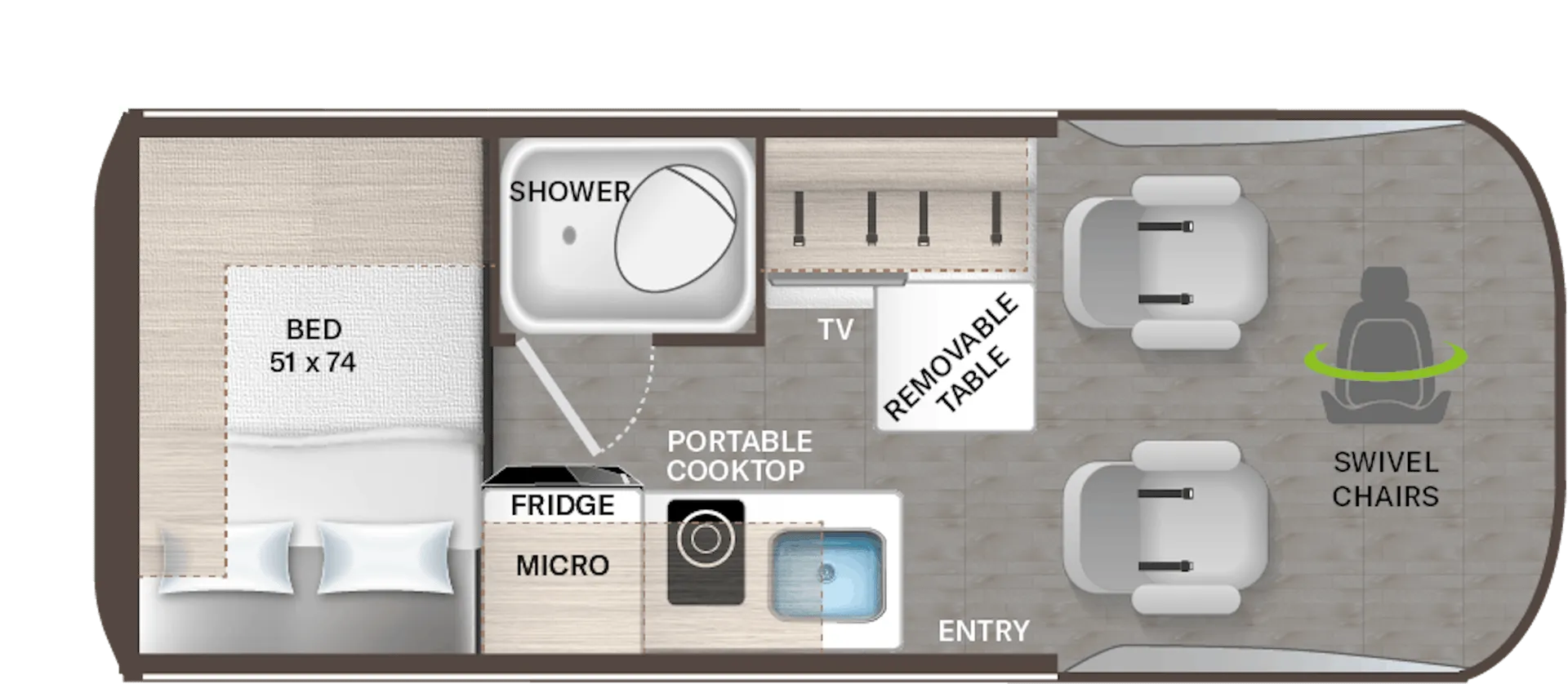 Thor Motor Coach Talavera 1920 floor plan