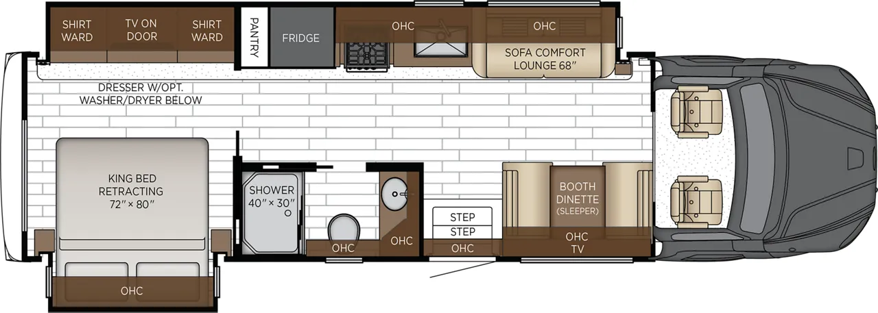 Newmar Grand Star 3444 floor plan