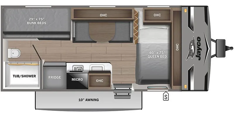 2024 Jayco Jay Flight SLX 174BH - Floor plan