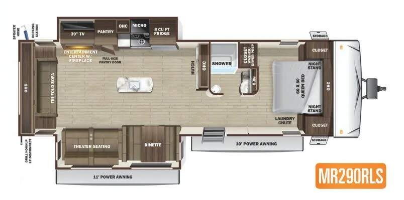 Highland Ridge Mesa Ridge Limited MR290RLS floor plan